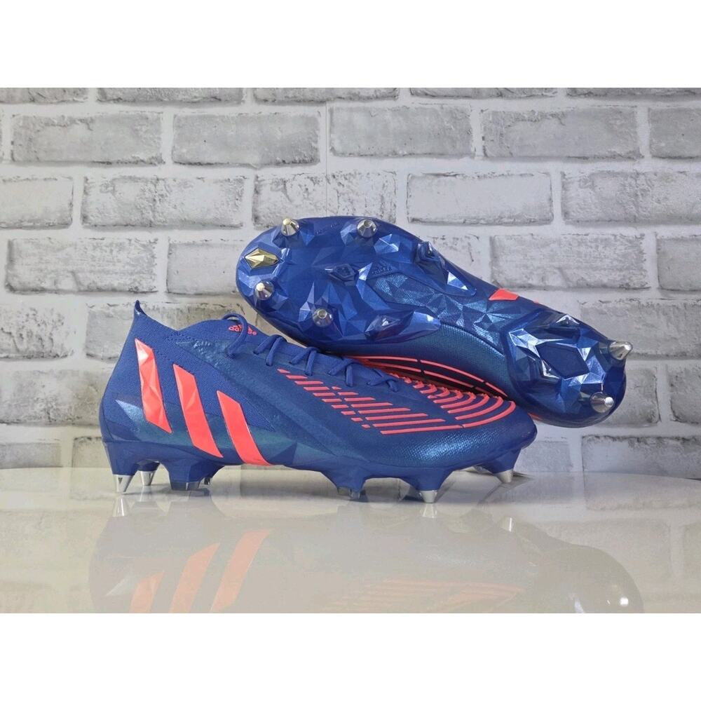 Adidas Predator Edge.1 SG Soft Ground Soccer Cleats Men's Size 10 H02965 Blue